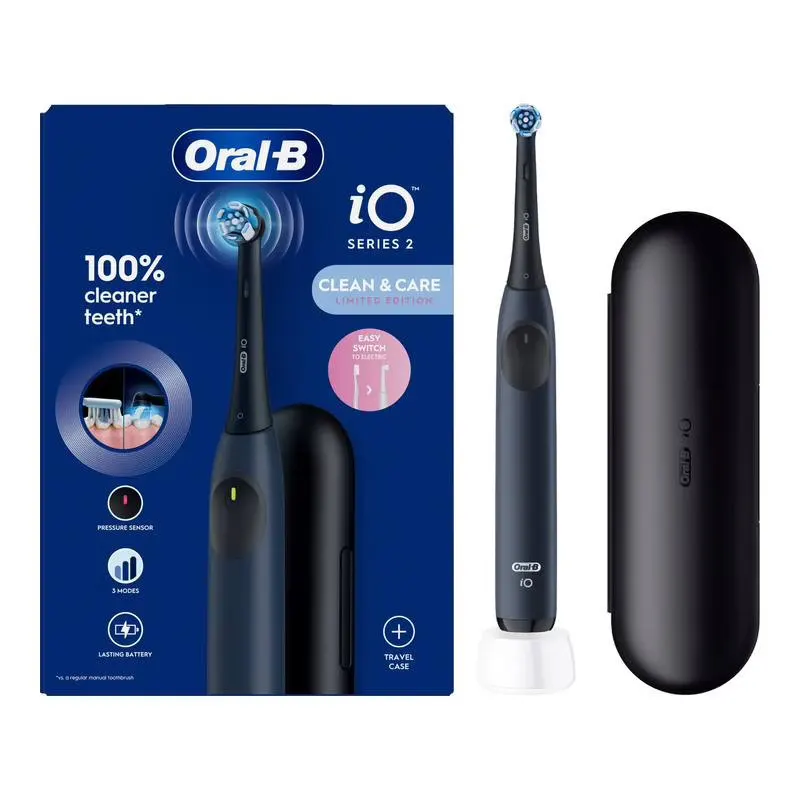 Brosse À Dents Oral-b Io2 Bleue + Etui De Voyage