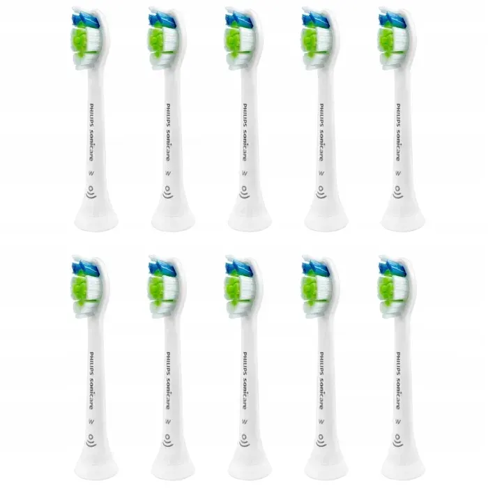 Brosse à dents - Philips - Sonicare DiamondClean HX6068/12 - Pack 10 têtes blanches compatibles click-on