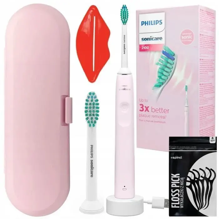 Brosse à dents sonique - Philips - Sonicare 2100 HX3651 11 - 2 embouts - USB - Autonomie 14 jours