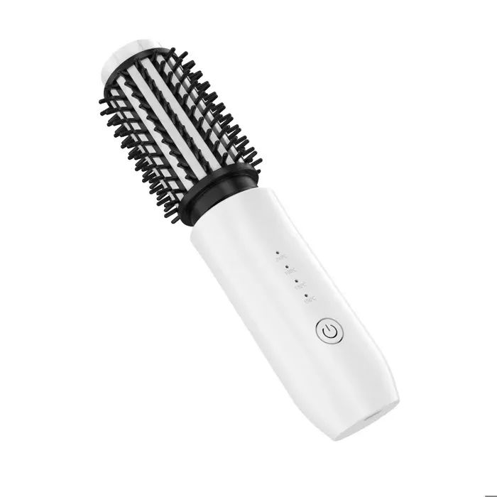 Brosse Chauffante Bouclante Sans Fil 3-en-1 Céramique Kératine Plasma Fer à Boucler Portable USB-C 7000mAh