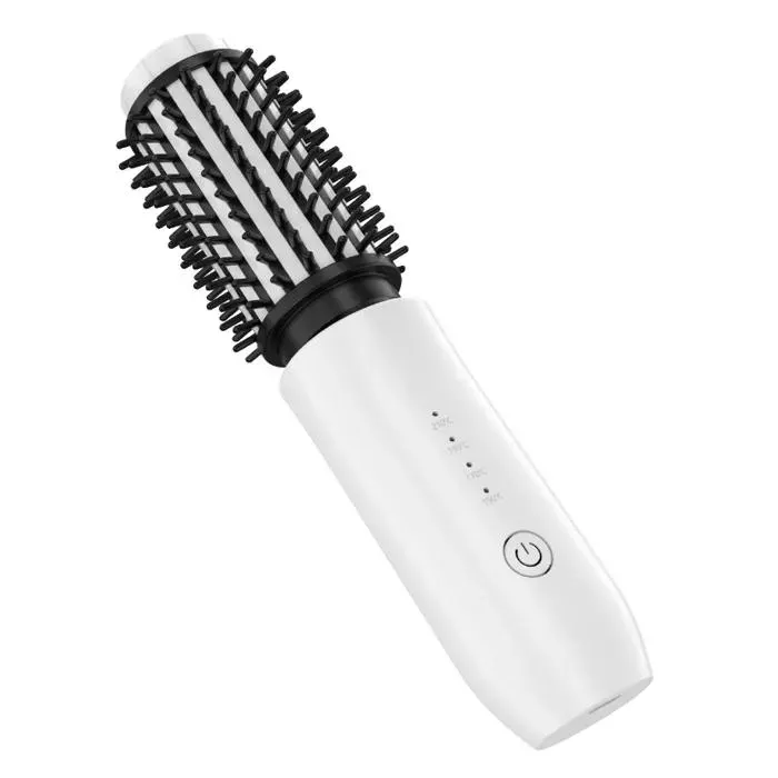 Brosse Chauffante Sans Fil 3 en 1 Lisseur Boucleur Portable Céramique Ionique 7000mAh USB-C 4 Températures Anti-Frisottis Cheveux