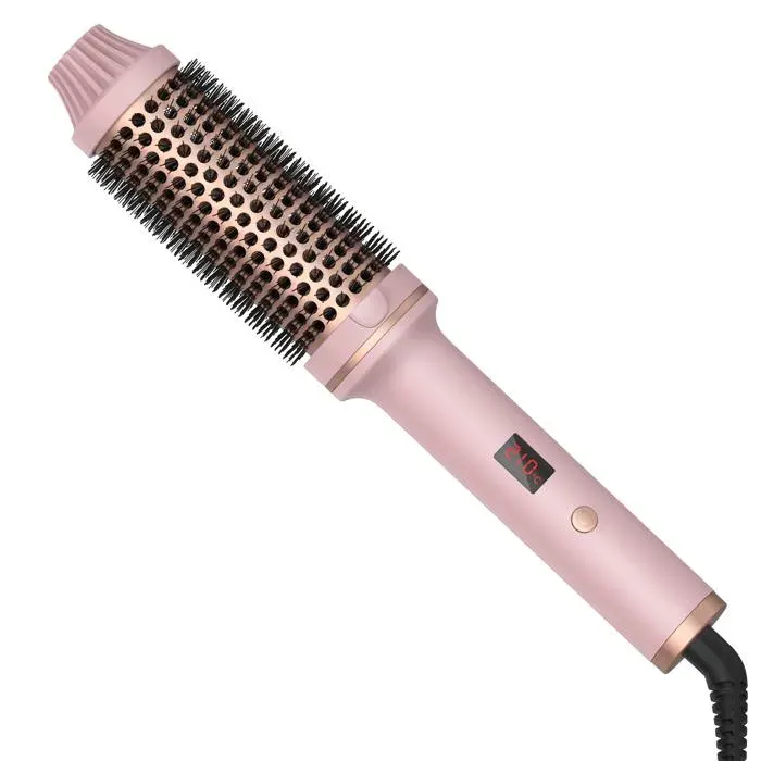 Brosse chauffante - TRIMTIDE - Brosse ronde 15 - Céramique tourmaline - 10 temp. 120–210°C - Double tension 100–240V