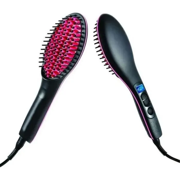 Brosse lissante - CHANGM - Céramique - Température réglable jusquà 230C - Arrêt automatique 60 min