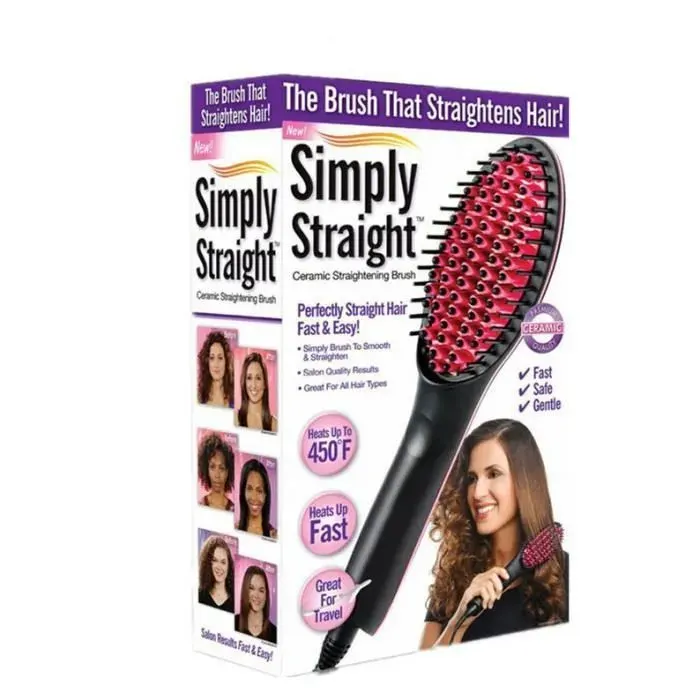 Brosse lissante chauffante - CO BRUSH - Céramique - Écran LCD - Température réglable
