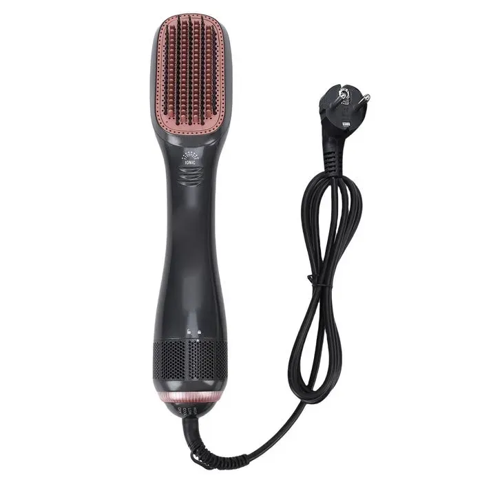 Brosse lissante ionique – Nosheir – 1200W 3 températures – Cheveux secs/mouillés – Voyage/domicile