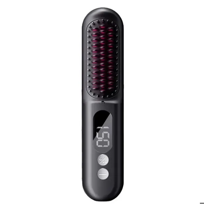 Brosse lissante - Non spécifié - Portable - Rechargeable par USB - Lisseur ionique - Fonctionnement sans fil