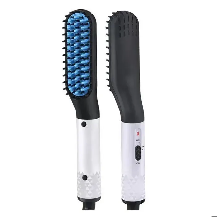 Brosse lissante pour cheveux 3 en 1 2 niveaux de température - TepidBee - humide et sèche lisseur barbe pour hommes et femmes peig