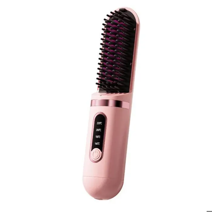 Brosse lissante pour cheveux sans fil 21x4x35cm 4 niveaux réglage 50 millions - TepidBee - dions négatifs type-c lisser LISSEUR