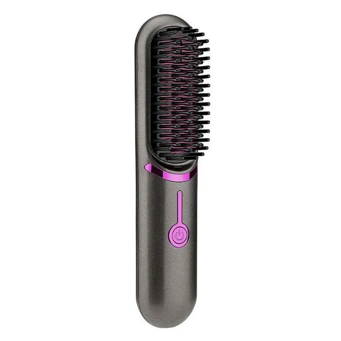 Brosse lissante sèche-cheveux volumisateur lisseur brosse lissante peigne lisseur cheveux sans fil brosse lissan Étiquette