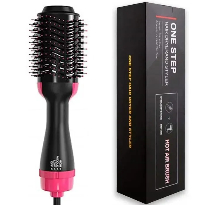 Brosse sèche cheveux - AUTREMENT - One Step - 1000W - 3 températures - Noir