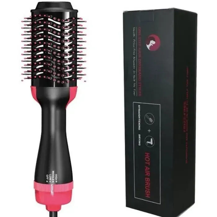 Brosse sèche-cheveux One Step - Marque - Modèle - 1000W - 4 engrenages - Technologie ionique