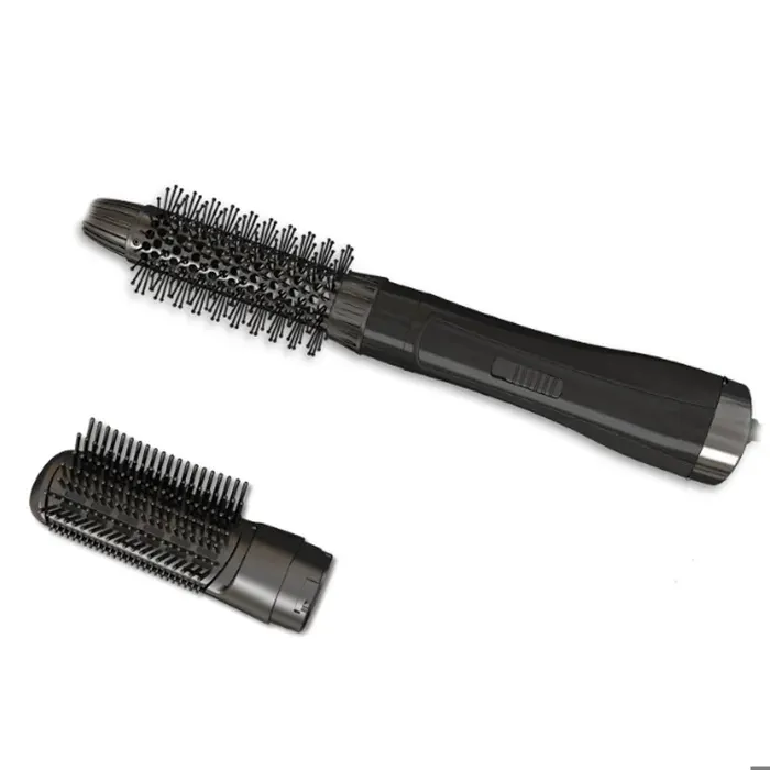 Brosse Soufflante 2-en-1 Professionnelle : Lisse Boucle Volume & Coiffage Facile Brosse Rotative Ionique pour Brillance Sans Frizz