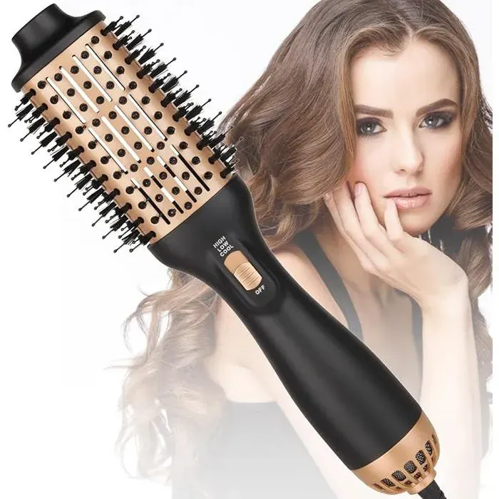Brosse Soufflante 3 en 1 Brosse à Air Chaud Professionnelle Volumisante en Une étape Brosse pour Sèche-cheveux Ionique 1000 BROSSE