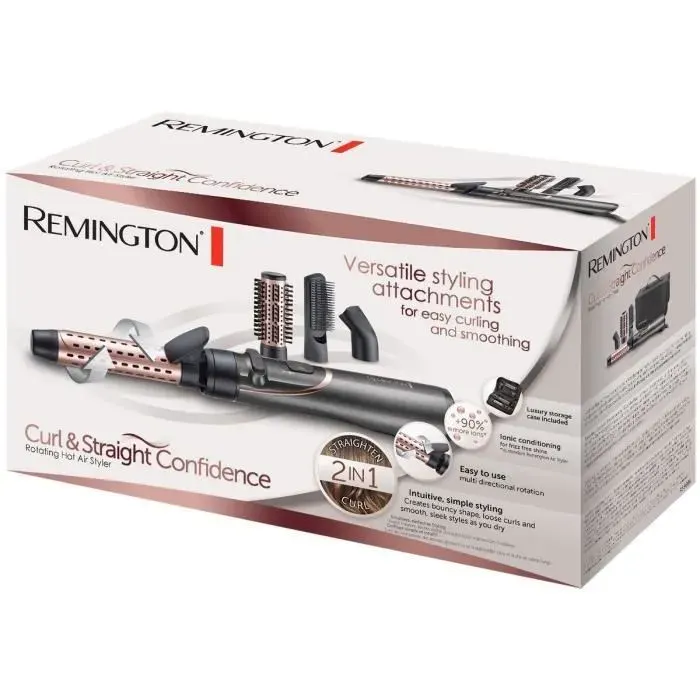 Brosse Soufflante 4en1 Remington AS8606 - lisse boucle ondulations volume - Brosse ronde brosse plate Boucleur Concentrateur
