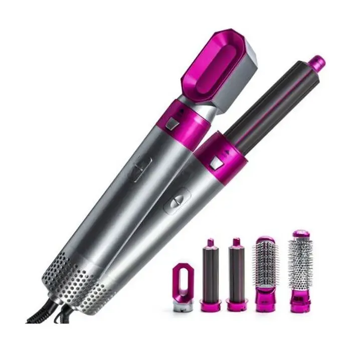 Brosse soufflante 5 en 1 – 3 niveaux de température – Technologie ionique pour cheveux brillants