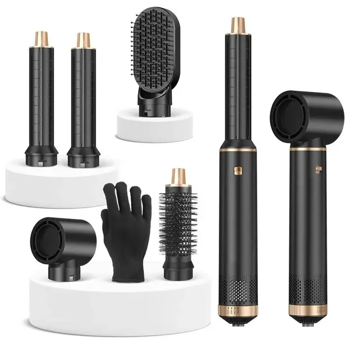 Brosse Soufflante 5 En 1 Air Brush Avec Sèche-Cheveux