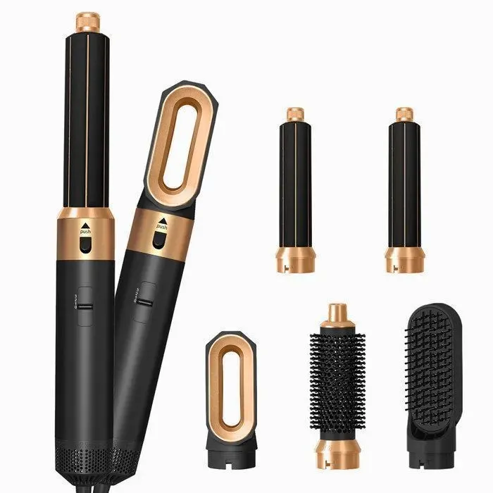 Brosse Soufflante 5 en 1 - Air Styler 110000 RPM - Ions Négatifs - 1000W - 3 Températures - Brosse Lissante Seche Cheveux