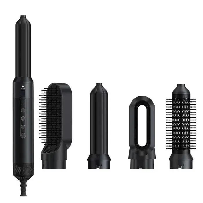 Brosse soufflante 5 en 1 sèche cheveux multifonction fer à boucler automatique lisseur et boucleur coiffage rapide volume lisse