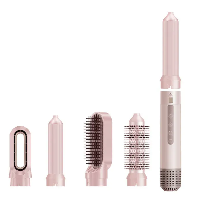 Brosse soufflante 5 en 1 sèche-cheveux multifonction ionique boucleur lisseur volumateur coiffage rapide cheveux