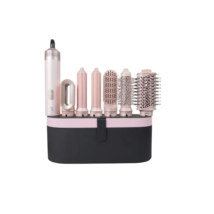 Brosse soufflante 6-en-1 ultra rapide – Moteur haute vitesse ions négatifs – Lisseur boucleur automatique