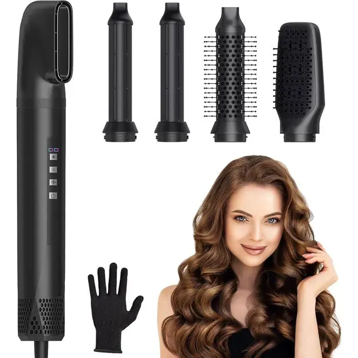 Brosse Soufflante Air Styler 5en11300W Grande Vitesse Seche CheveuxHair Styler 3 Températures&3 Vitesse&Vent FroidHair Styler
