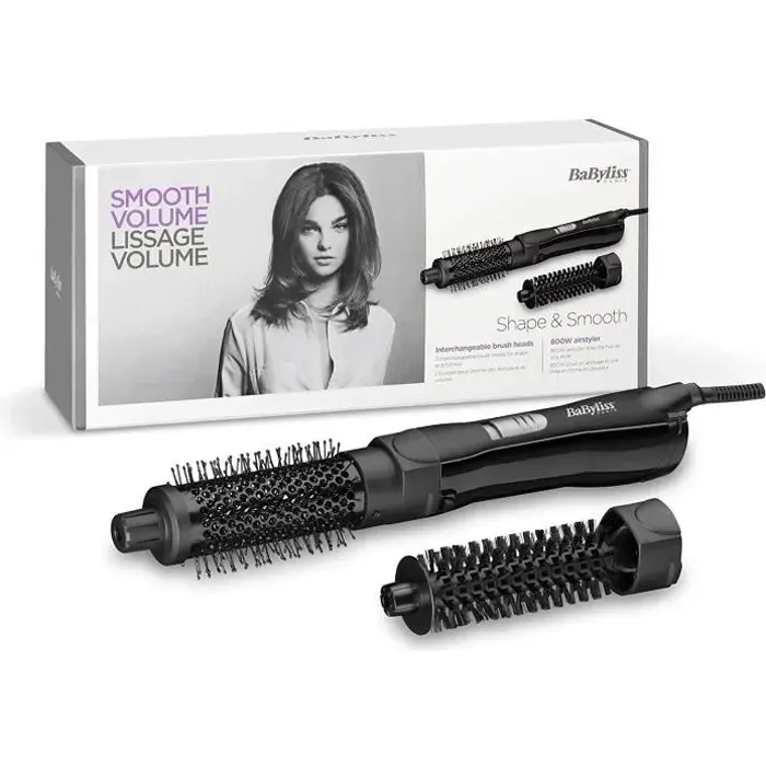 Brosse Soufflante - BABYLISS - AS82E - 800W - 2 Températures - Finition Céramique