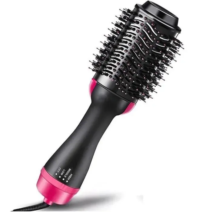Brosse Soufflante CALDION - 5en1 avec Négatif Ion Multifonctionnel - Rose