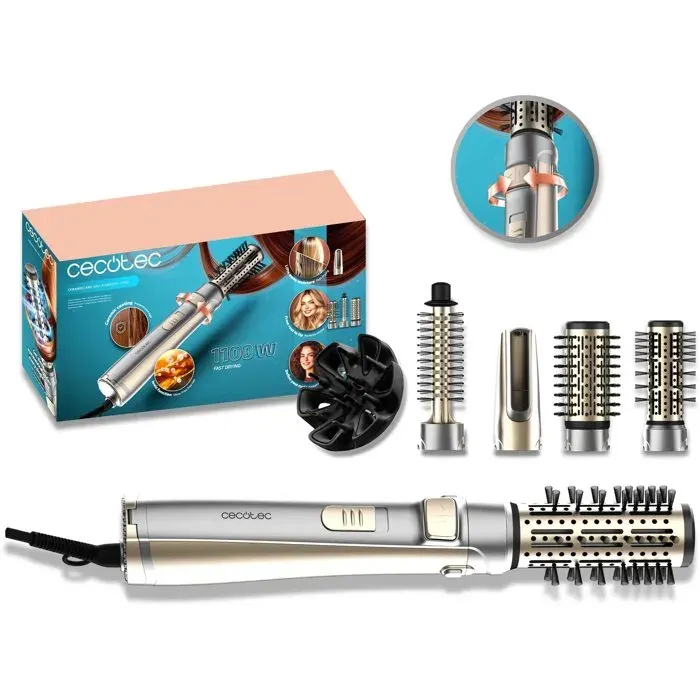 Brosse soufflante - CECOTEC - CeramicCare AirBrush Gyro 5in1 - 1100 W