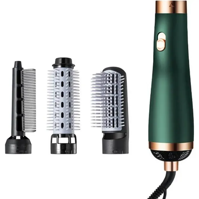 Brosse soufflante - EOCICI - 3-en-1 automatique - Friser/Lisser/Permer - Température constante - Ions négatifs — coloris Vert