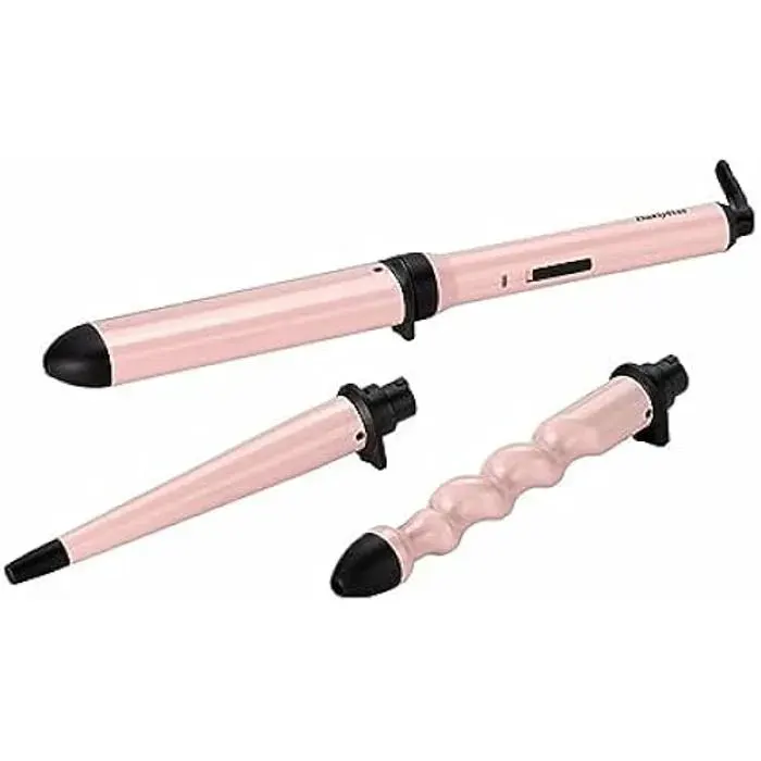 Brosse soufflante et Fer à Lisser - BaByliss - ST90PE - Vapeur - Rose doré - Sans fil