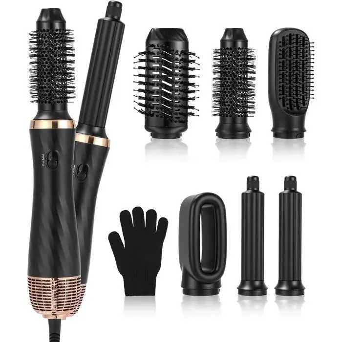 Brosse Soufflante - ETHNICS ORIGINS - Air Styler 6 en 1 - 220W - 3 Températures - Technologie Ionique