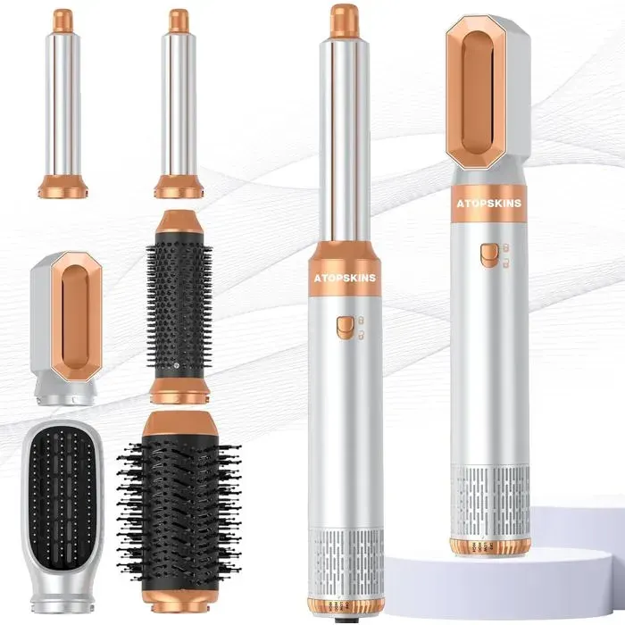 Brosse Soufflante - ETHNICS ORIGINS - Air Styler 6 en 1 - Sèche-cheveux - Boucleur - Lissant