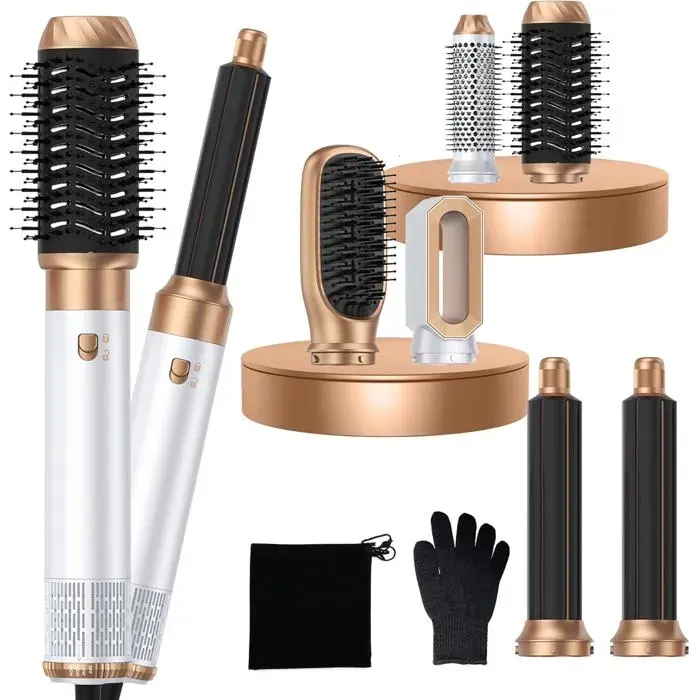 Brosse Soufflante - ETHNICS ORIGINS - Pro Air Styler 6 en 1 - 1000W - 3 Températures - Technologie Coanda