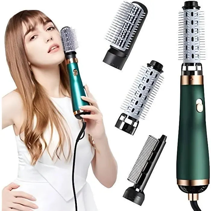 Brosse Soufflante - Marque - Modèle - 750w - 3 en 1 - Lisser Sécher Boucler et Styler les Cheveux Multicolore BROSSE SOUFFLANTE