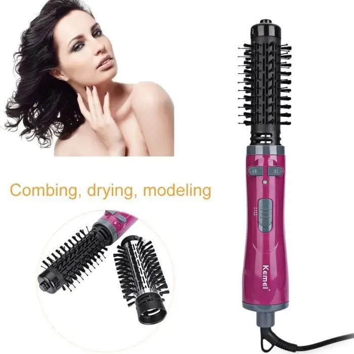 Brosse soufflante Peigne Sche-Cheveux Brosse Cheveux Curleur Salon Bigoudi fer friser Peigne Voyage Coiffure Styling Outil