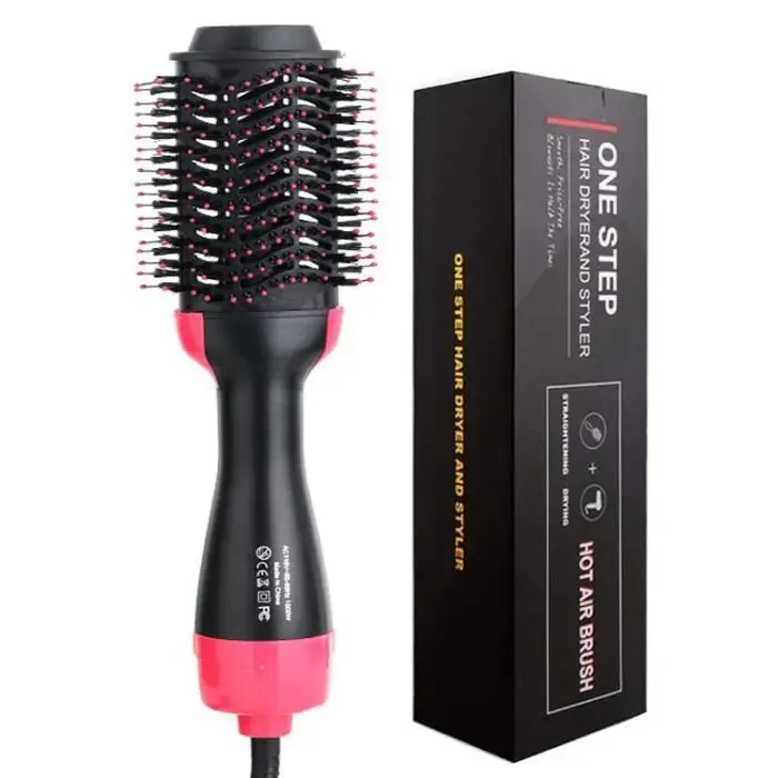 Brosse Soufflante Professionnelle 3-en-1 - GUIGUOGUO - Protège Cheveux - 3 Températures