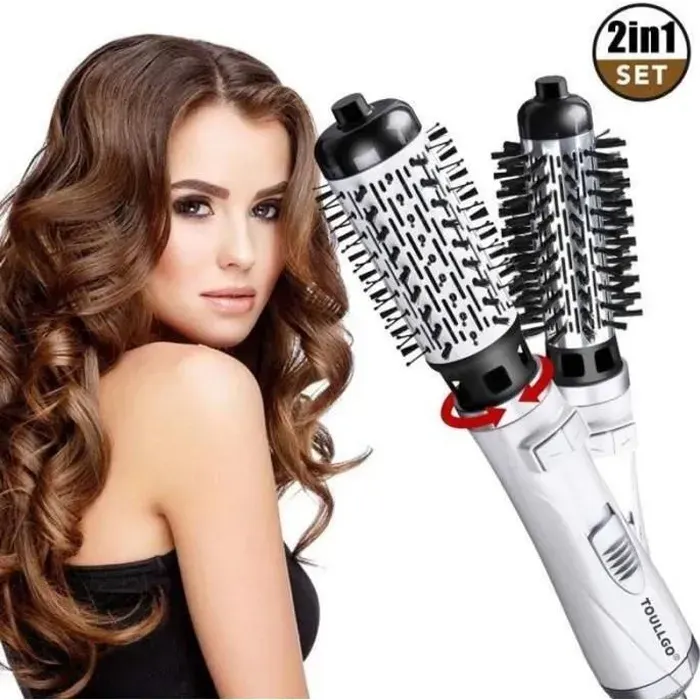 Brosse Soufflante Rotative 3 In 1 Hair Dryer Brush Brosse Coiffante Multi-Fonction Brosse Chauffante Et Brosse Air Chaud Portable