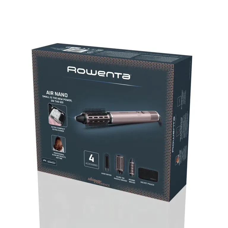 Brosse soufflante - Rowenta - Régulation du flux dair - Flux dair froid - Concentrateur - Petite brosse ronde — vue 3