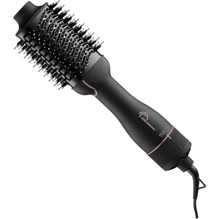 Brosse SoufflanteBrosse Chauffante3 TempératuresSécherBrosserLisserBrushingVolumeTechnologie Ionique1200 WNoir