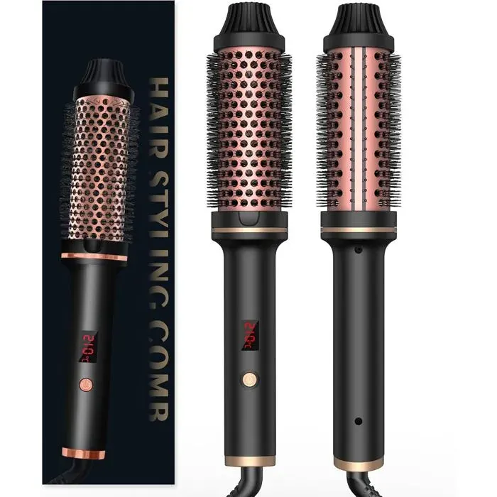Brosse Thermique 3 En 1 Thermal Brush Lonic Brosse Ronde Chauffante 38MmBrosses Soufflantes Avec Peigne ChauffantBrosse Lissante