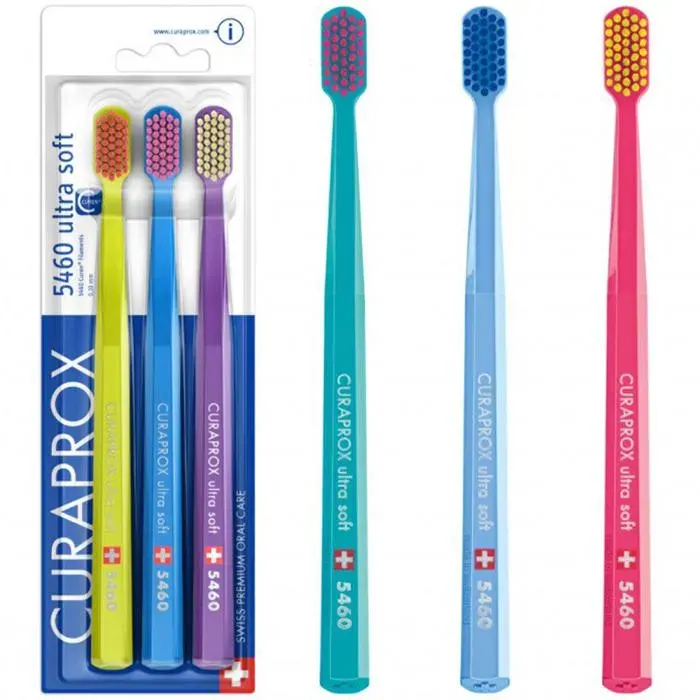 BROSSES À DENTS CURAPROX CS 5460 ULTRA DOUX BLISTER 3