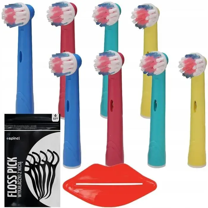 Brosses à dents enfants - Oral B - Precision Kids - Compatibles rotatives - Lot de 8 - Nettoyage efficace