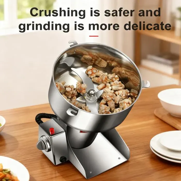 Broyeur électrique - 4200W - 32000tr-min - Capacité 2500g - Inoxydable - Réglable - Moulin Grains Électrique-Moulin Café Électrique