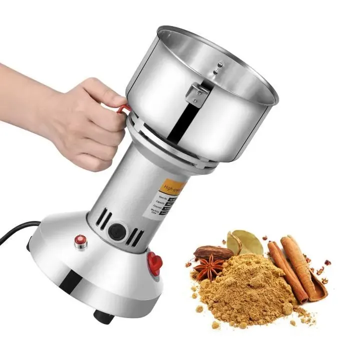 Broyeur électrique de grains moulin à épices à haute vitesse de 150g avec 3 lames en acier inoxydable machine à poudre