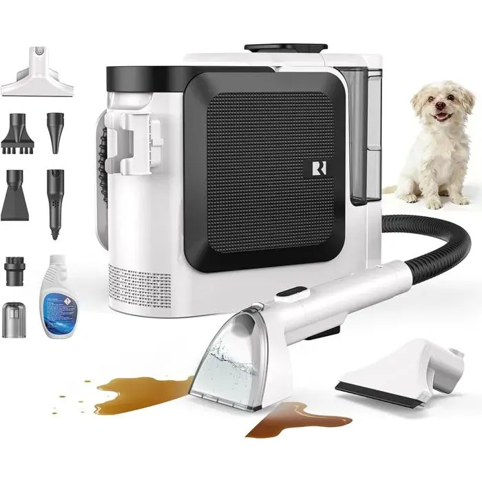C2 Shampouineuse 1800W 26000Pa Nettoyeur Canapé Tissu Nettoyeur Vapeur 4-En-1 Aspirateur Eau Et Poussière Pour Canapé Tapis Fen
