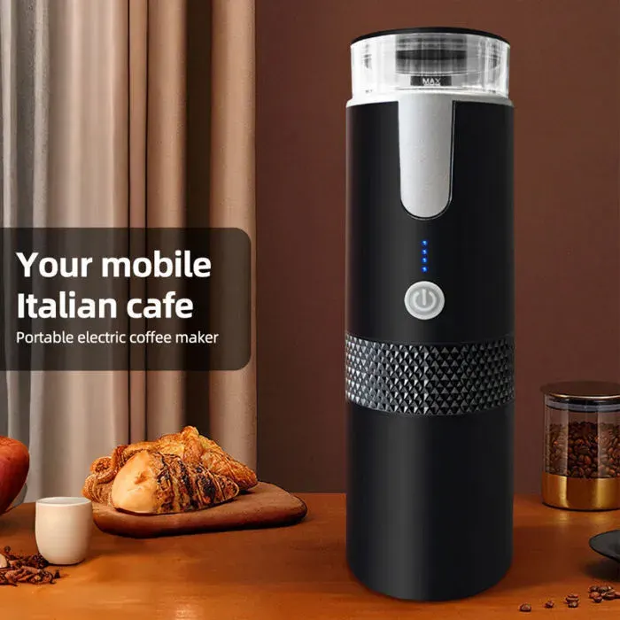 Café à Expresso électrique PortableMachines 6 Oz à Service Unique Mini Cafetière avec Tasse de Poudre de café et Poudre de Capsule