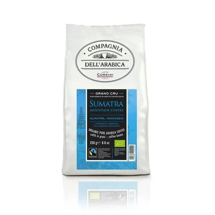 Café et thé Corsini Cafe en grain BIO Sumatra Mountain 250g