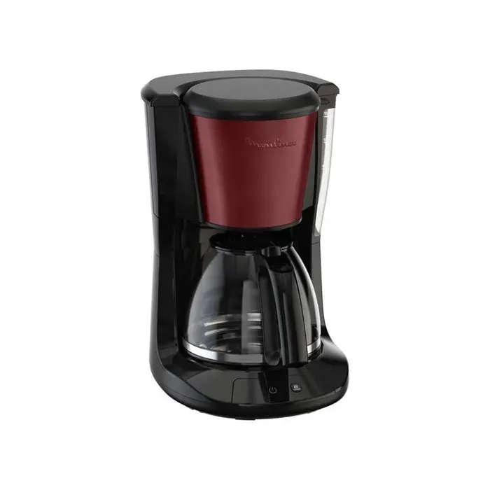 CAFETIERE 1000W 125L 10-15 TASSES SUBITO NOIR ROUGE BORDEAUX MOULINEX - FG5S05E0
