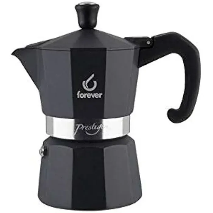 Cafetière 3 tasses - FOREVER - Miss Moka Noblesse - Cafetière à pression - Arrêt automatique - Programmable