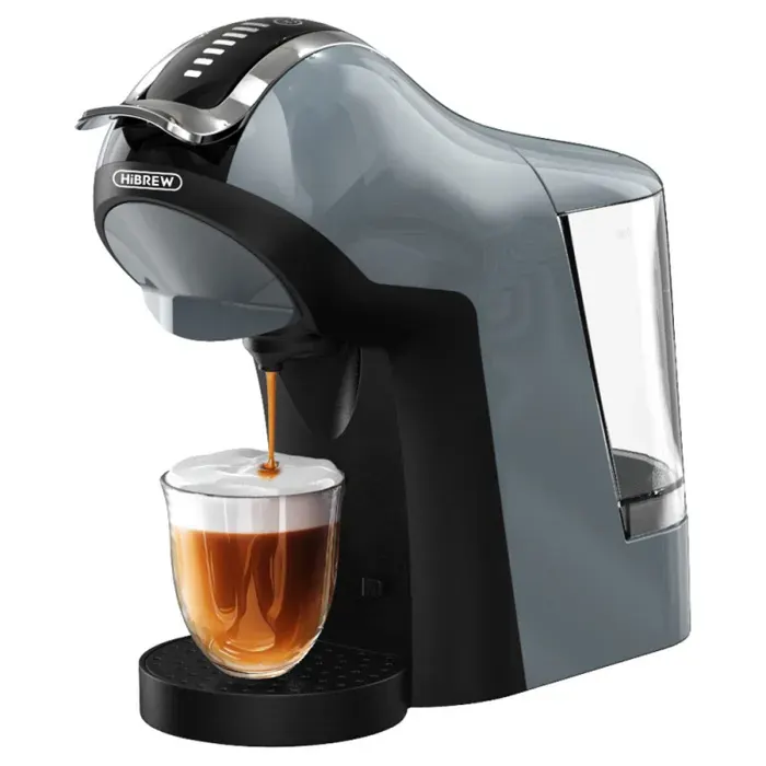Cafetière à Capsules HiBREW H17 4 en 1 - Infusion à Froid et à Chaud - Extraction 20 Bars - 7 Niveaux de Réglage de lEau